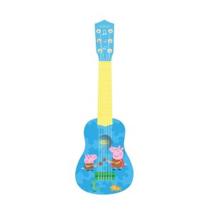 Lexibook Peppa Pig My First Guitar 6 Nylon Strings 53cm – Blue/Yellow