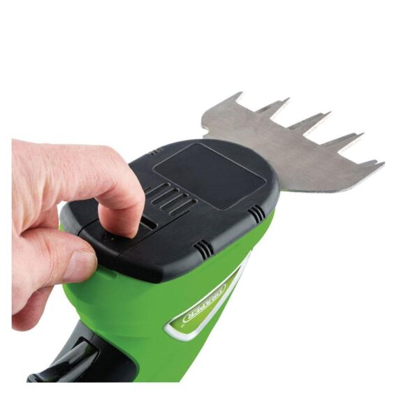 Draper 7.2V Cordless Grass And Hedge Shear Kit - Green - Image 2