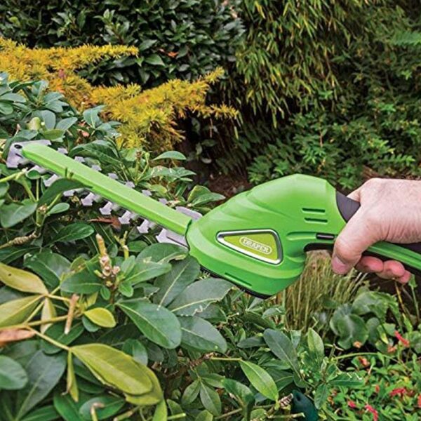 Draper 7.2V Cordless Grass And Hedge Shear Kit - Green - Image 3