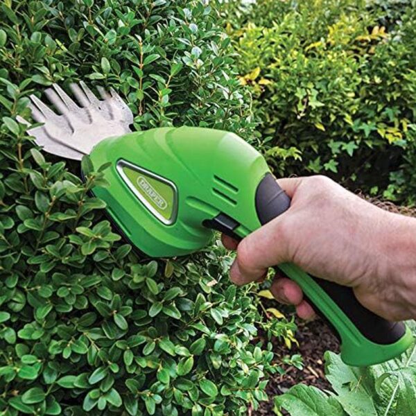 Draper 7.2V Cordless Grass And Hedge Shear Kit - Green - Image 5