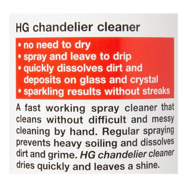 HG Chandelier Cleaner Spray 500ml - Image 3