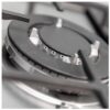 SIA Stainless Steel 5 Burner Gas Hob 70cm With Iron Pan Stands And Wok Burner - Silver/Black - Image 3