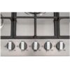 SIA Stainless Steel 5 Burner Gas Hob 70cm With Iron Pan Stands And Wok Burner - Silver/Black - Image 5
