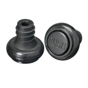 KitchenCraft BarCraft Deluxe Vacuum Bottle Stoppers Set of 2 – Black