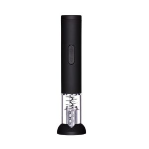 KitchenCraft BarCraft Electric Corkscrew Wine Opener With Foil Cutter – Black