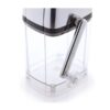 KitchenCraft BarCraft Ice Crusher Machine With Scoop For Cocktails Rotary Action Acrylic - Silver - Image 6