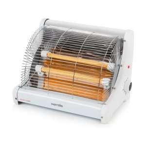 Warmlite Radiant 2 Bar Heater 1200W With Carry Handle Safety Tip-Over Switch – White