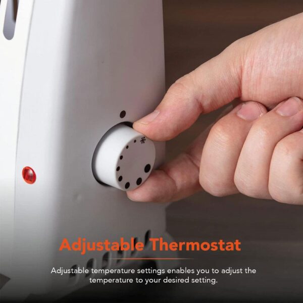 Warmlite Frostwatcher Compact Convection Heater 450W Wall Mountable - White - Image 5
