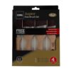 Coral Aspire Oval Paint Brush Set Straight Oval 1.5 Inch 2 Inch 2 Inch Angled 2 Inch Angled Stubby - 4 Piece - Image 3