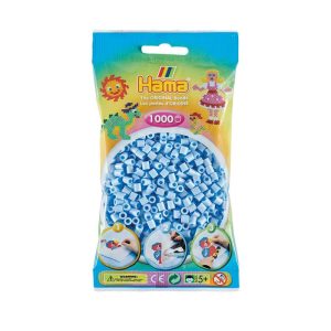 Hama 1000 Beads in Bag Plastic – Pastel Ice Blue