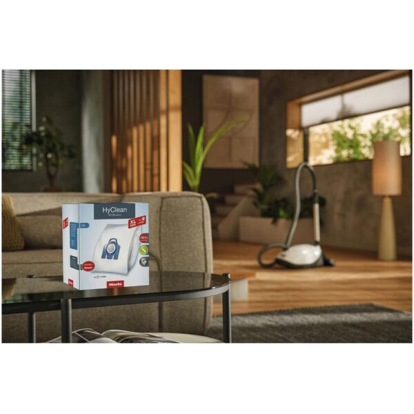 Miele GN XL HyClean 3D Efficiency Vacuum Cleaner Bags 8 Pack - White/Blue - Image 6