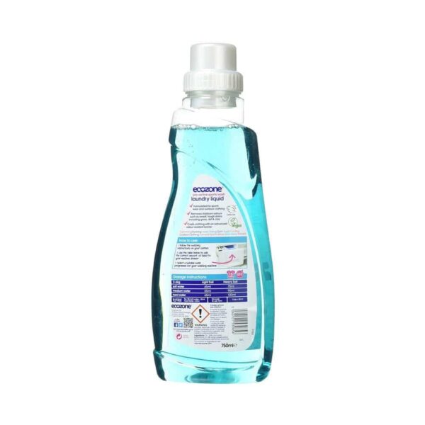 Ecozone Pro-Active Sports Wash Laundry Liquid Ultra Concentrated Bio Detergent 16 Washes - 750ml - Image 3
