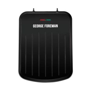 George Foreman Small Fit Grill Versatile Griddle Hot Plate And Toastie Machine – Black
