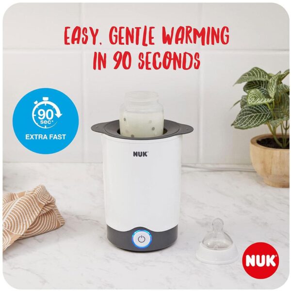 NUK Thermo Express Baby Bottle Food Warmer - White/Grey - Image 2
