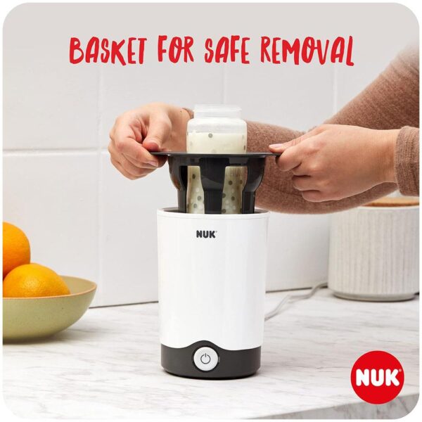 NUK Thermo Express Baby Bottle Food Warmer - White/Grey - Image 4