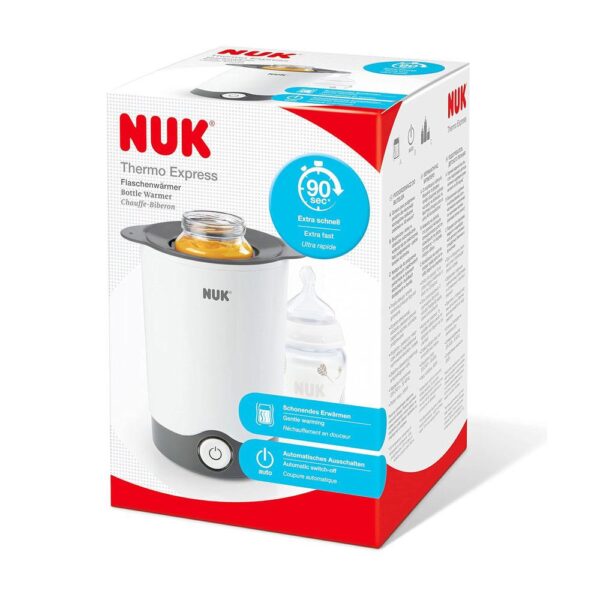 NUK Thermo Express Baby Bottle Food Warmer - White/Grey - Image 7