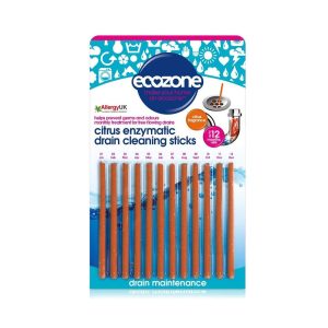 Ecozone Citrus Enzymatic Drain Cleaning Sticks – 12 Sticks