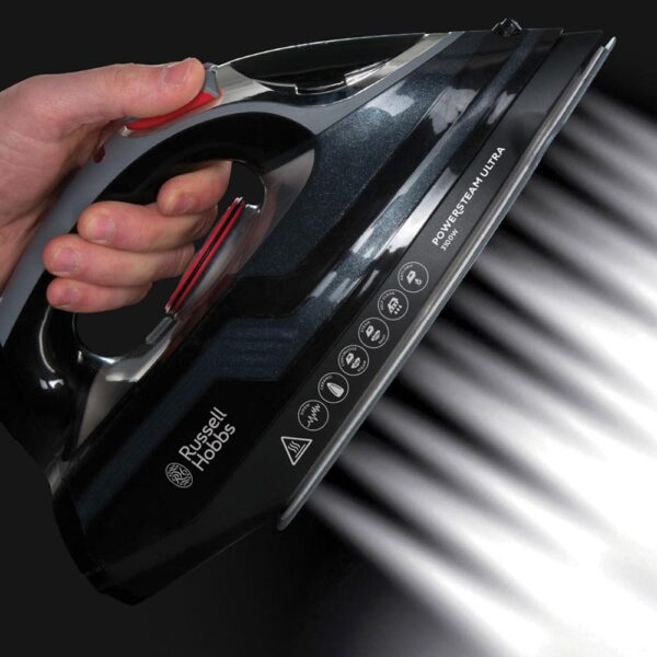 Russell Hobbs Power Steam Ultra Vertical Steam Iron 3100W - Black And Grey - Image 5