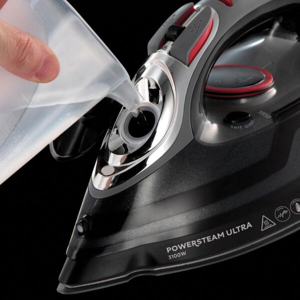 Russell Hobbs Power Steam Ultra Vertical Steam Iron 3100W - Black And Grey - Image 6