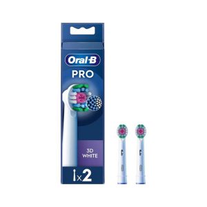 Oral-B Pro 3D White Replacement Brush Heads 2 Pack
