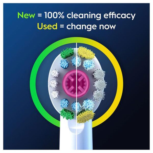 Oral-B Pro 3D White Replacement Brush Heads 2 Pack - Image 3