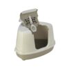 Petface Corner Hooded Cat Litter Tray - Grey - Image 3