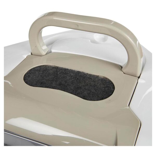 Petface Corner Hooded Cat Litter Tray - Grey - Image 4