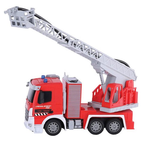 Lexibook Crosslander Pro Radio Controlled Fire Truck Light Effects Water Spray Rotating Ladder - Red - Image 2