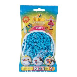 Hama 1000 Midi Beads In Bag Cylindrical Plastic – Azure Blue