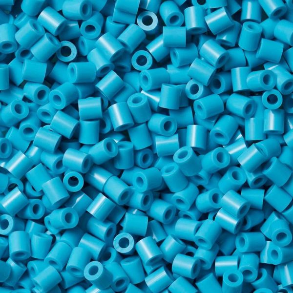 Hama 1000 Midi Beads In Bag Cylindrical Plastic - Azure Blue - Image 2