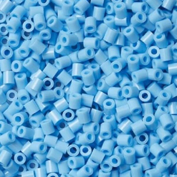 Hama 1000 Midi Beads In Bag Cylindrical Plastic - Pastel Blue - Image 2
