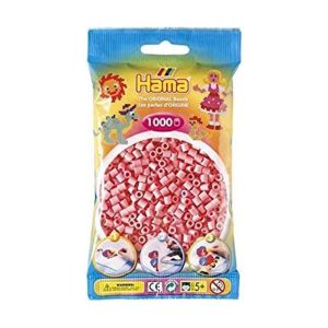 Hama 1000 Midi Beads In Bag Cylindrical Plastic – Pink