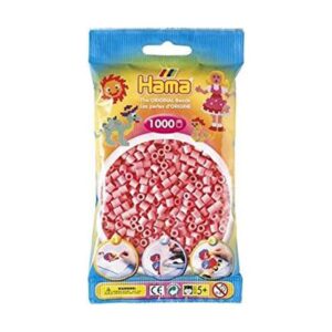 Hama 1000 Midi Beads In Bag Cylindrical Plastic – Pink