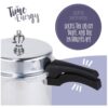 Prestige Iconic High Dome Aluminum Pressure Cooker 6 Litre - Silver - Image 3
