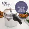 Prestige Iconic High Dome Aluminum Pressure Cooker 6 Litre - Silver - Image 4
