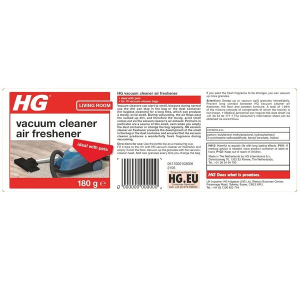 HG Vacuum Cleaner Air Freshener - 180g - Image 5