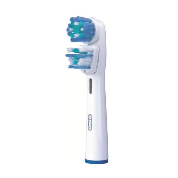 Oral-B Dual Clean Replacement Toothbrush Heads 2 Pack - White/Blue - Image 4