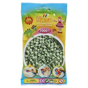 Hama 1000 Midi Beads In Bag Cylindrical Plastic – Eucalyptus