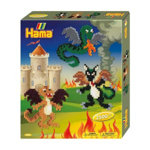 Hama Beads Dragons Gift Set 2500 Midi Beads – Multicolor