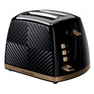 Russell Hobbs Groove 2 Slice Toaster With Frozen Cancel And Reheat Settings 850W – Black