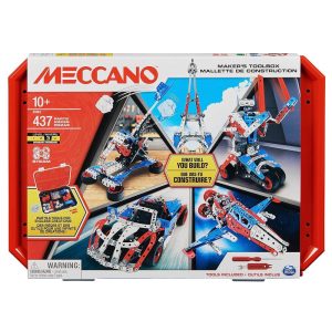 Meccano Makers Toolbox Intermediate Steam Model Building Toys Kit – 437 Piece