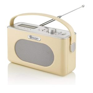 Swan Retro DAB Bluetooth Radio 3W – Cream