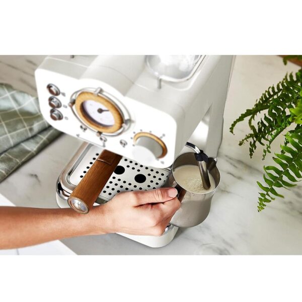 Swan Nordic Pump Espresso Coffee Machine 1100 W 1.2 Litre - Cotton White - Image 4