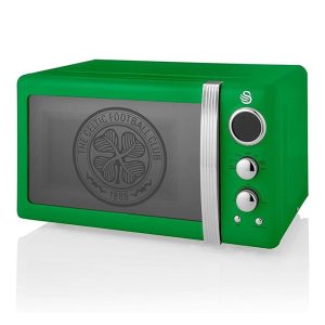 Swan Celtic Retro Digital Microwave Stainless Steel 800 W 20 Litre – Green