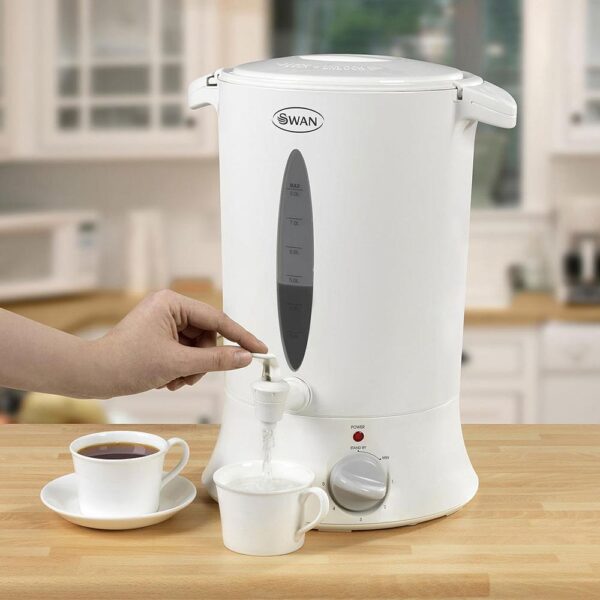 Swan Commercial Catering Water Urn With Thermostatically Controlled 1800W 8 Litre - White - Image 2