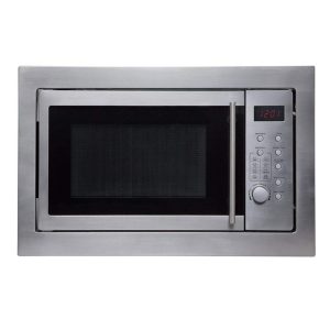 SIA Digital Microwave Oven Stainless Steel Integrated Built In 900W 25 Litres – Silver