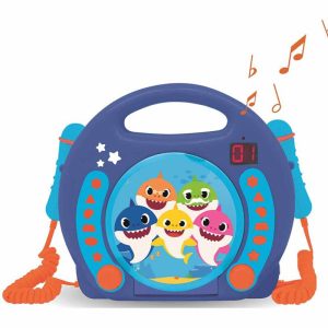 Lexibook Baby Shark CD Player With Microphones – Multicolor
