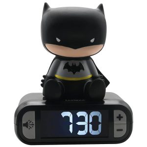 Lexibook Batman Children’s Clock With Night Light Alarm Snooze – Multicolor
