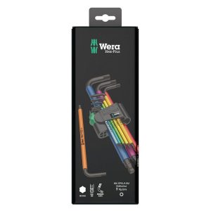 Wera 950 SPKL/9 SM N SB L-Key Set Metric Black Laser 1.5-10mm 9 Pieces – Multicolor