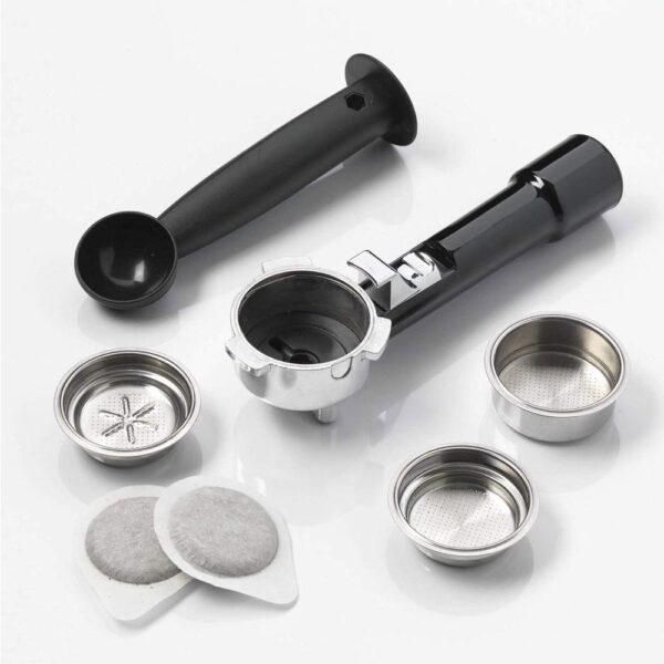 Ariete Metal Espresso Coffee Machine Powder Or Pods Stainless Steel 15 Bar 1000W 1.5 Litres - Silver - Image 6